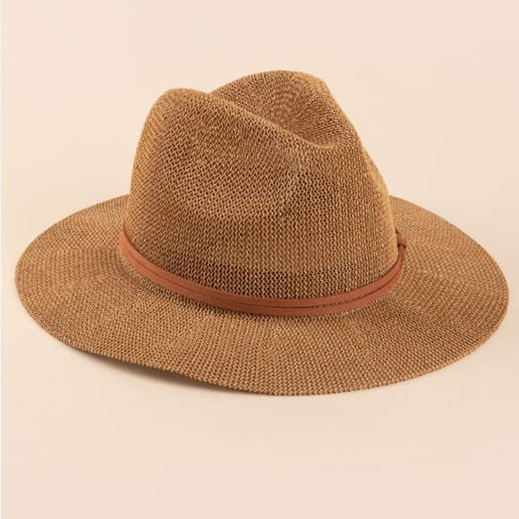 Francesca's NWT Natalie Panama Sun Hat - Natural - Picture 1 of 3